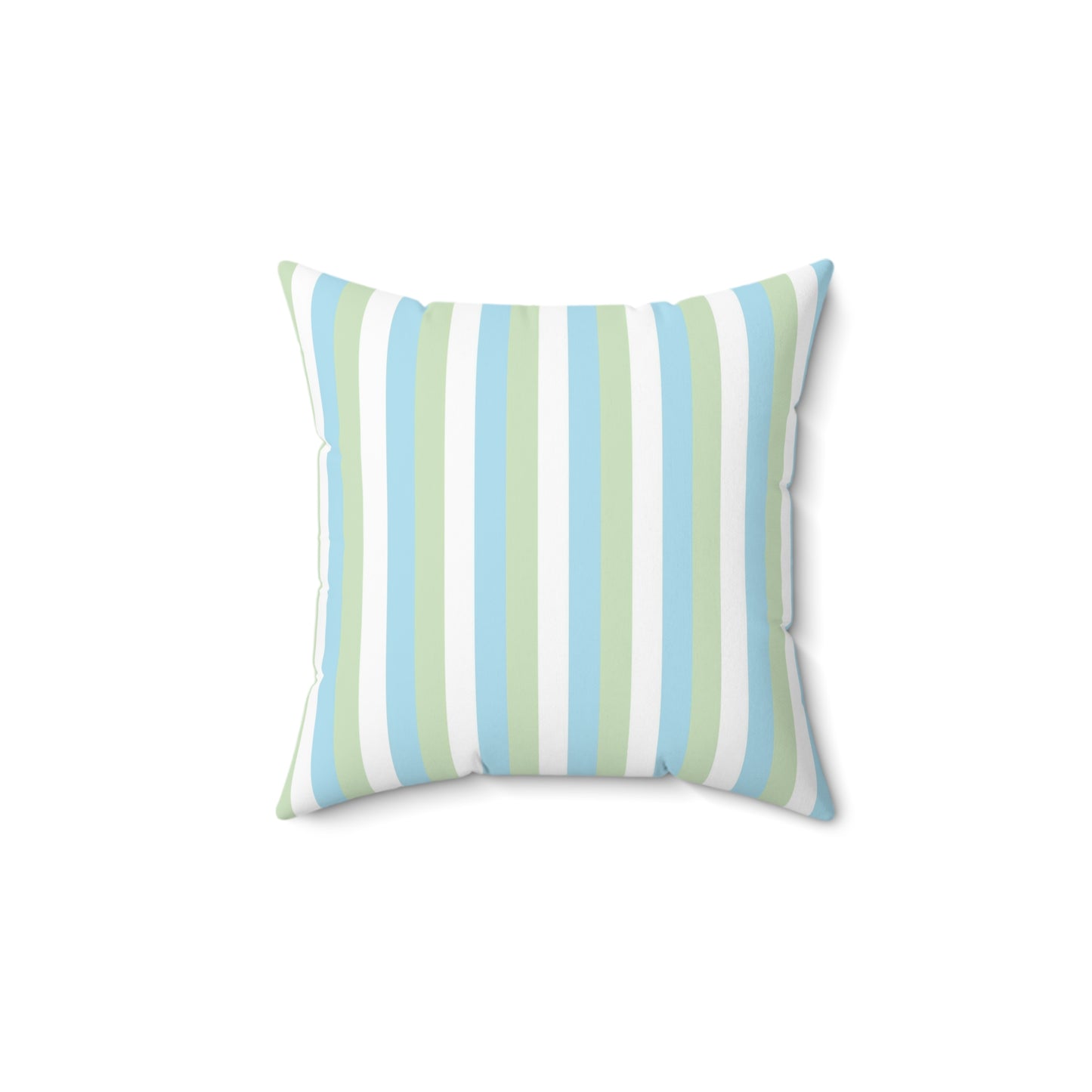 Kulture256 Blue & Green Stripes Square Pillow