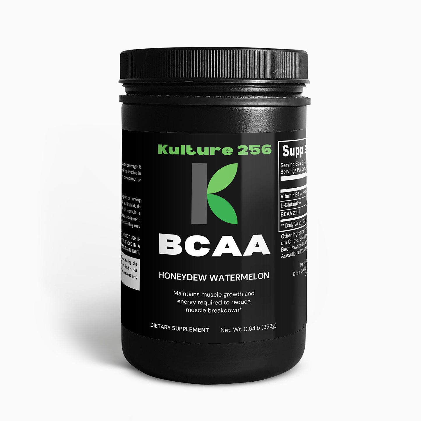 Kulture256 BCAA Post Workout Powder (Honeydew/Watermelon) 1 LB