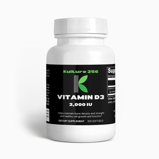 Kulture256 Vitamin D3 (2,000 IU) Dietary Supplement