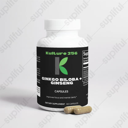 Kulture256 Ginkgo Biloba + Ginseng Dietary Supplement