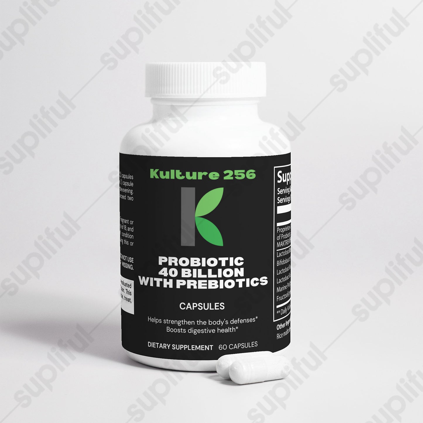 Kulture256 Probiotic 40 Billion with Prebiotics Dietary Supplement