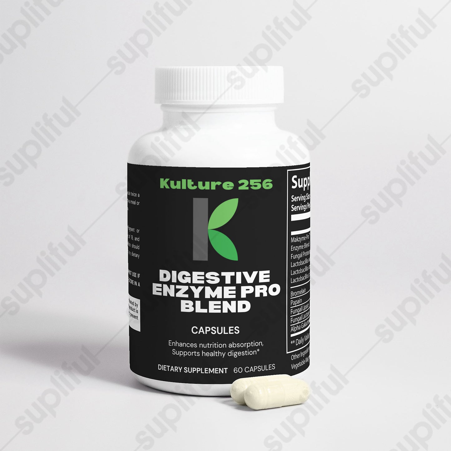 Kulture256 Digestive Enzyme Pro Blend Dietary Supplement