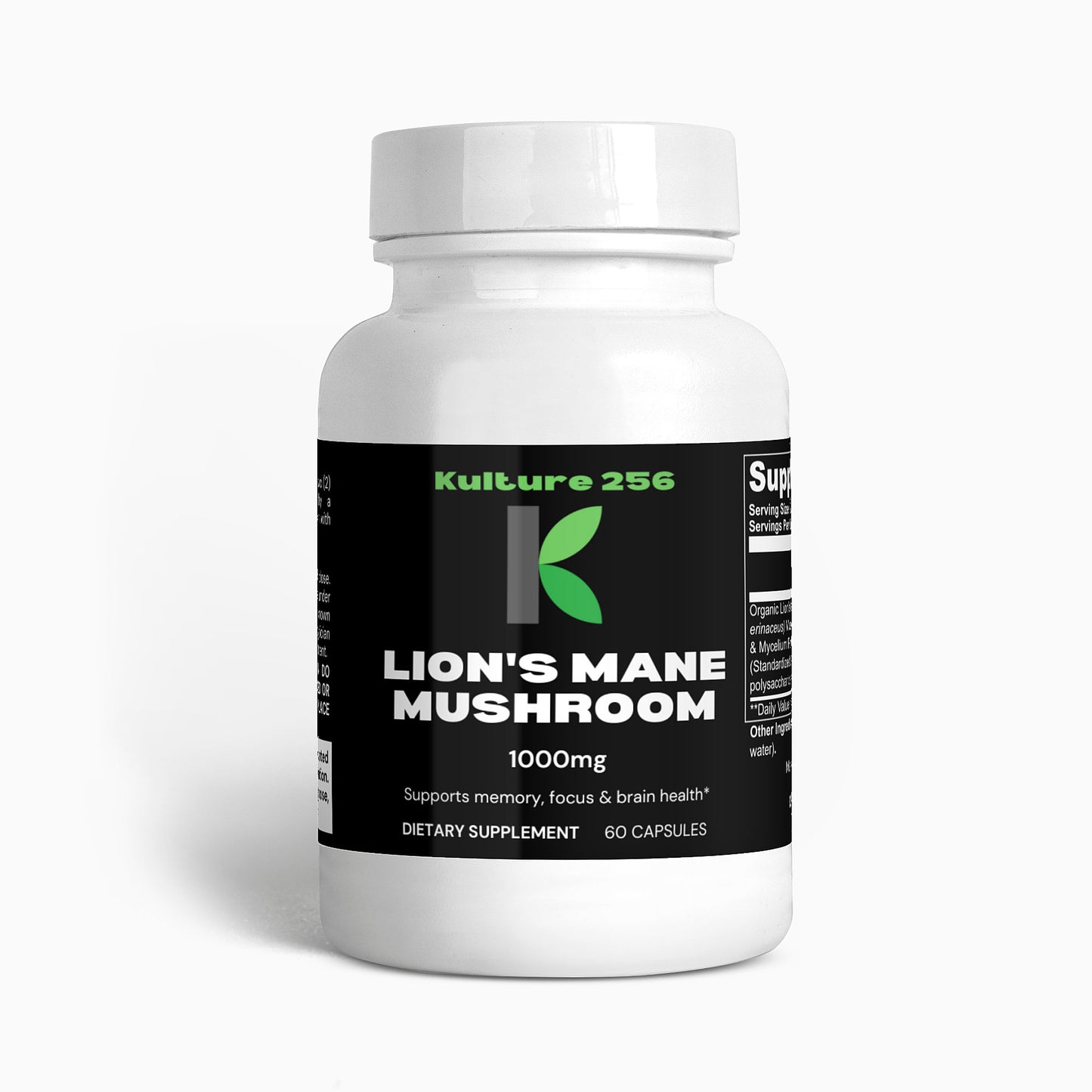 Kulture256 Lion's Mane Mushroom 1000mg