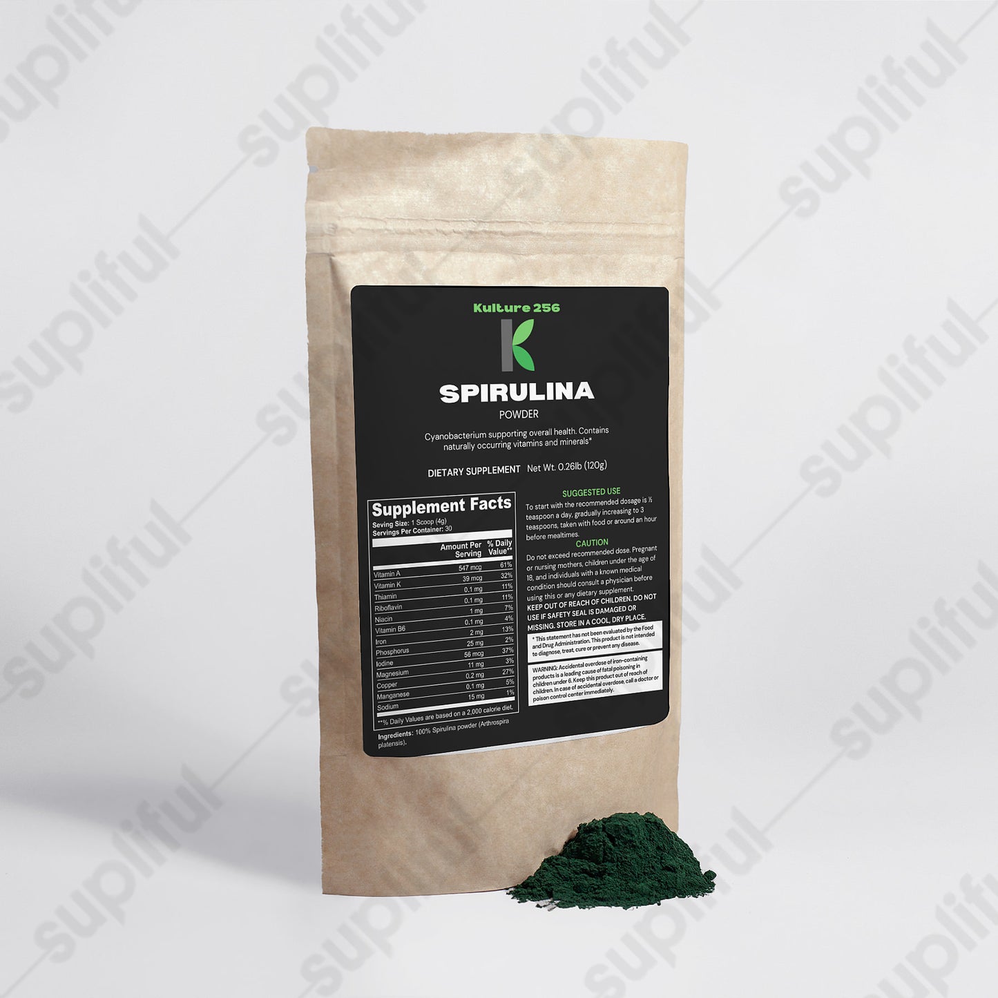 Kulture256 Organic Spirulina Powder