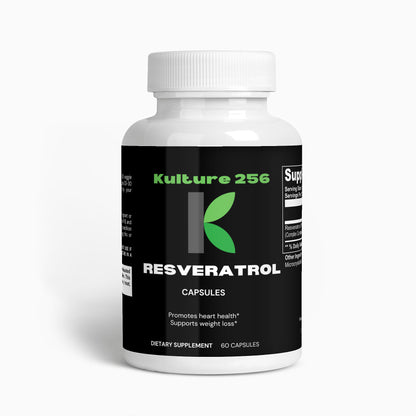 Kulture256 Resveratrol 50% 600mg Dietary Supplement