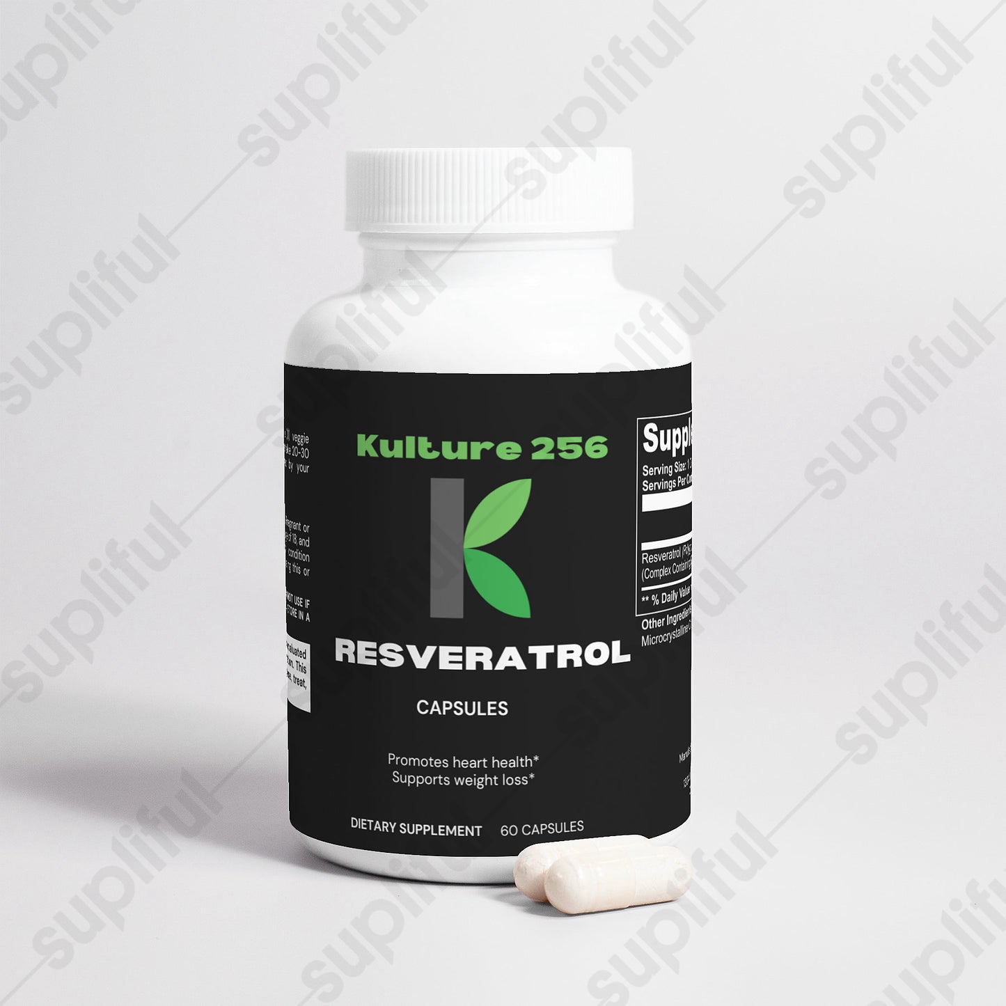 Kulture256 Resveratrol 50% 600mg Dietary Supplement