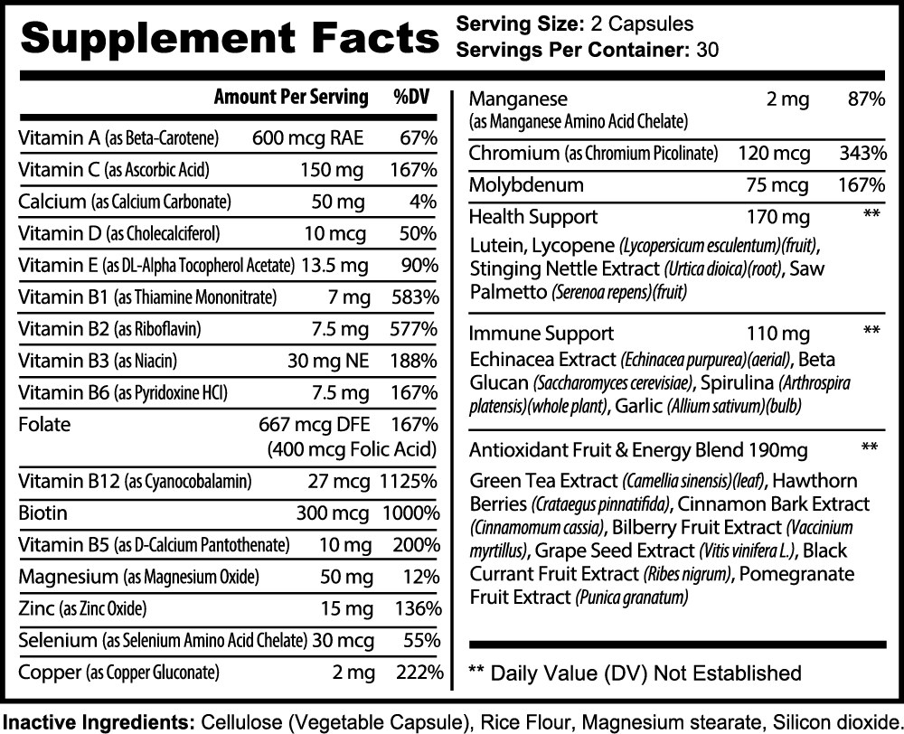 Kulture256 Complete Multivitamin Dietary Supplement