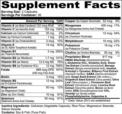 Kulture256 Nootropic Brain & Focus Formula Dietary Supplement