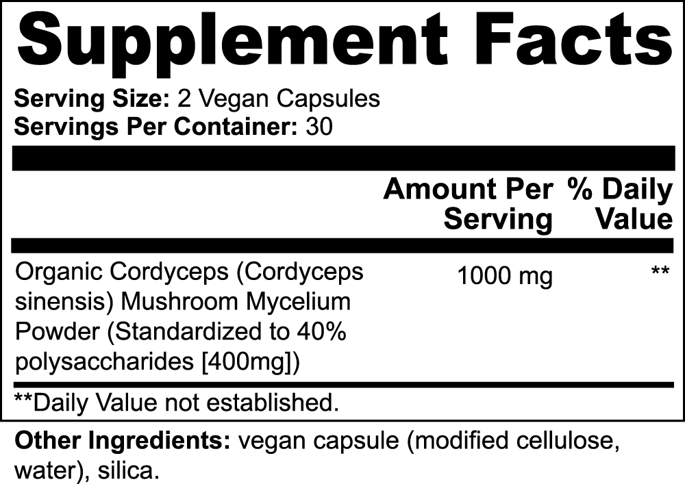 Kulture256 Cordyceps Mushroom Dietary Supplement