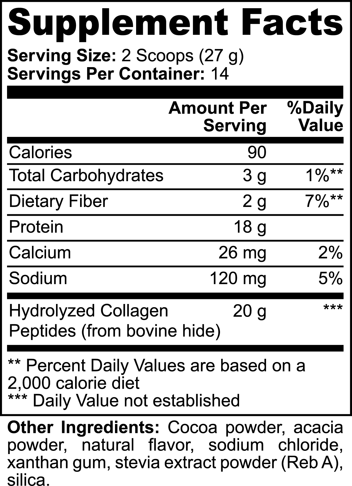 Kulture256 Grass-Fed Collagen Peptides Powder (Chocolate)