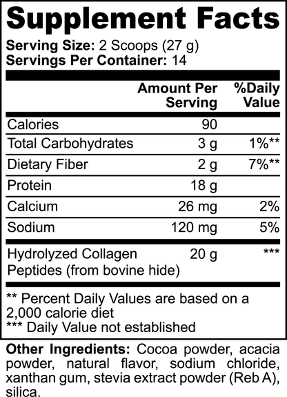 Kulture256 Grass-Fed Collagen Peptides Powder (Chocolate)