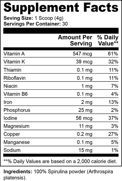 Kulture256 Organic Spirulina Powder