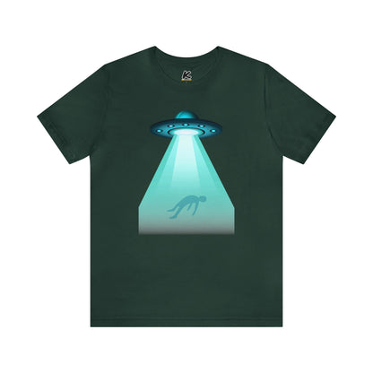 Beaming UFO Men's Jersey Short Sleeve Tee